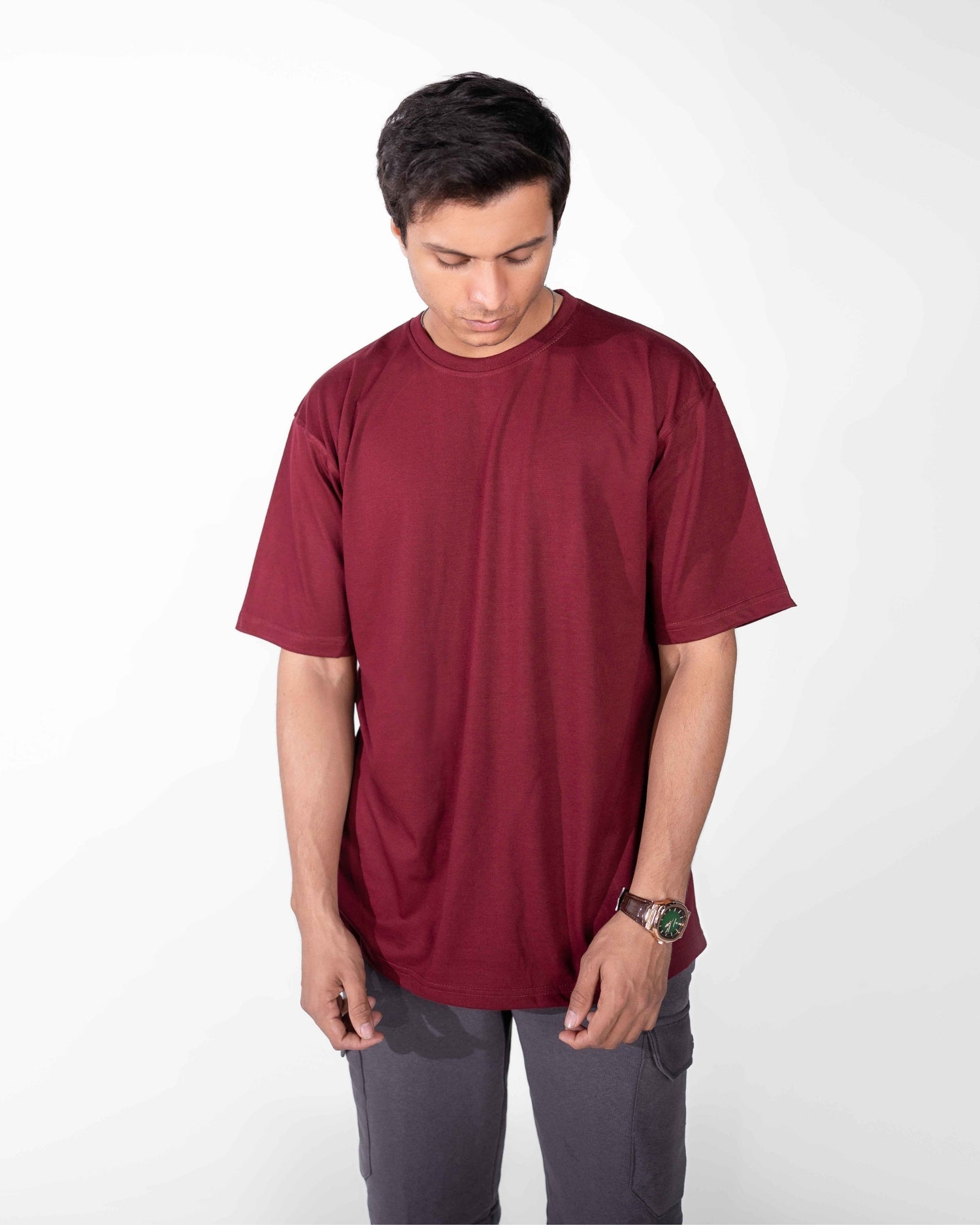 Oversized Maroon Tee