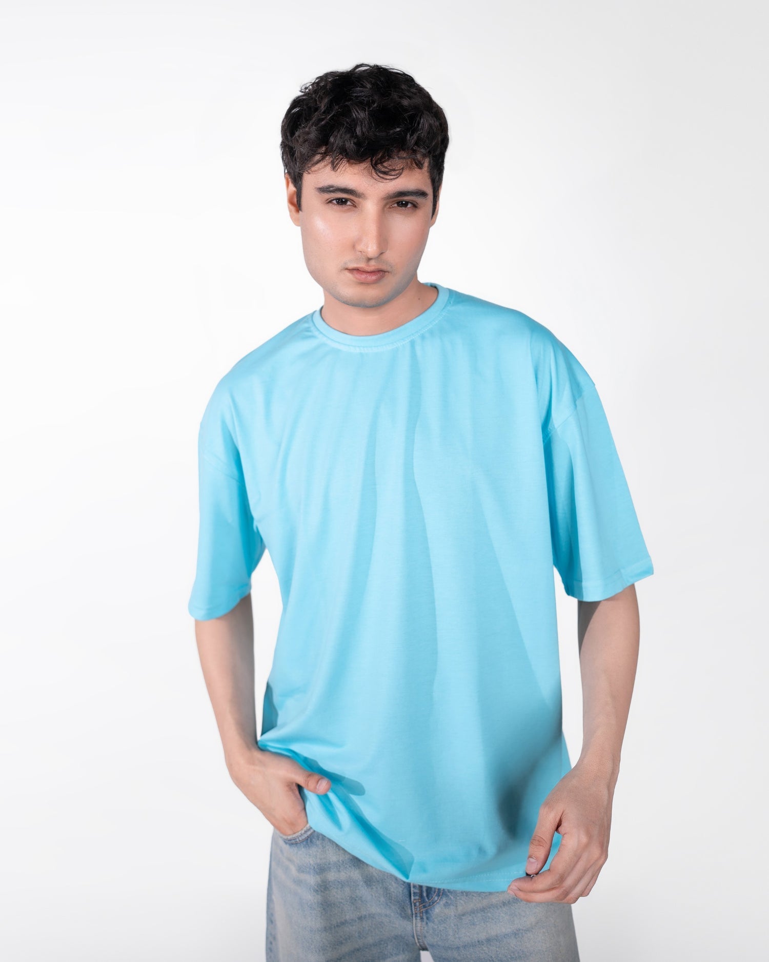Oversized Sky Blue Tee