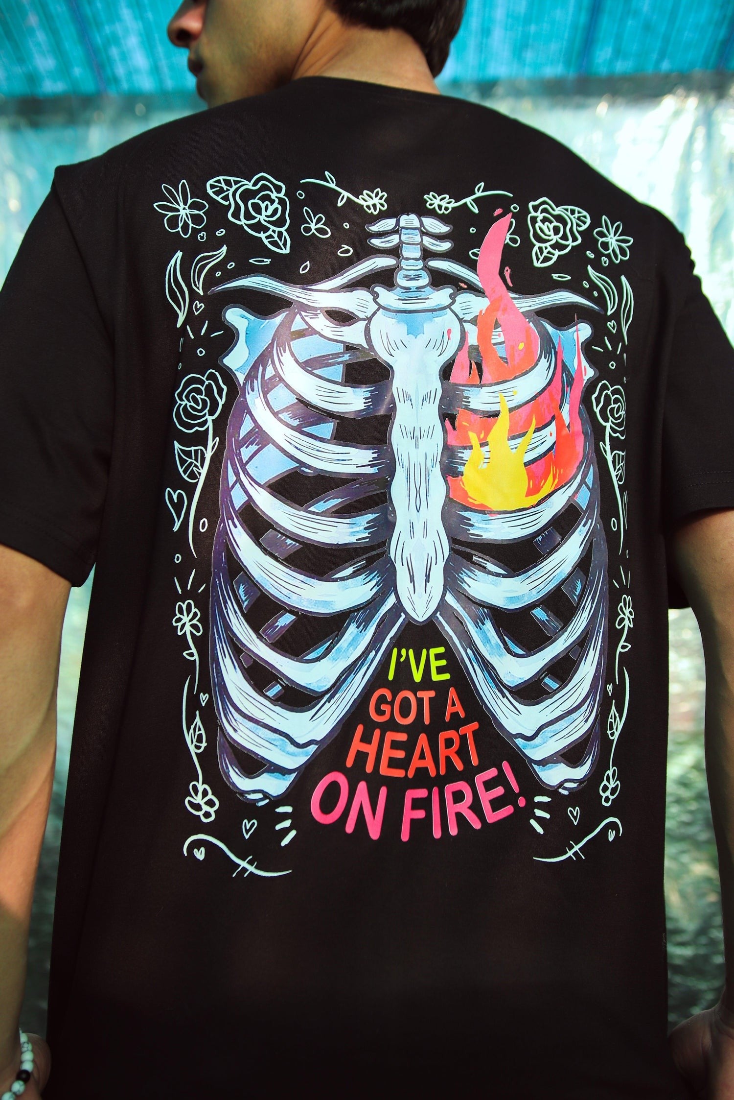 OVERSIZED HEART ON FIRE