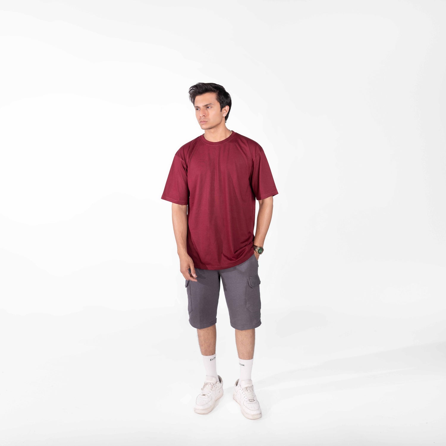 Oversized Maroon Tee