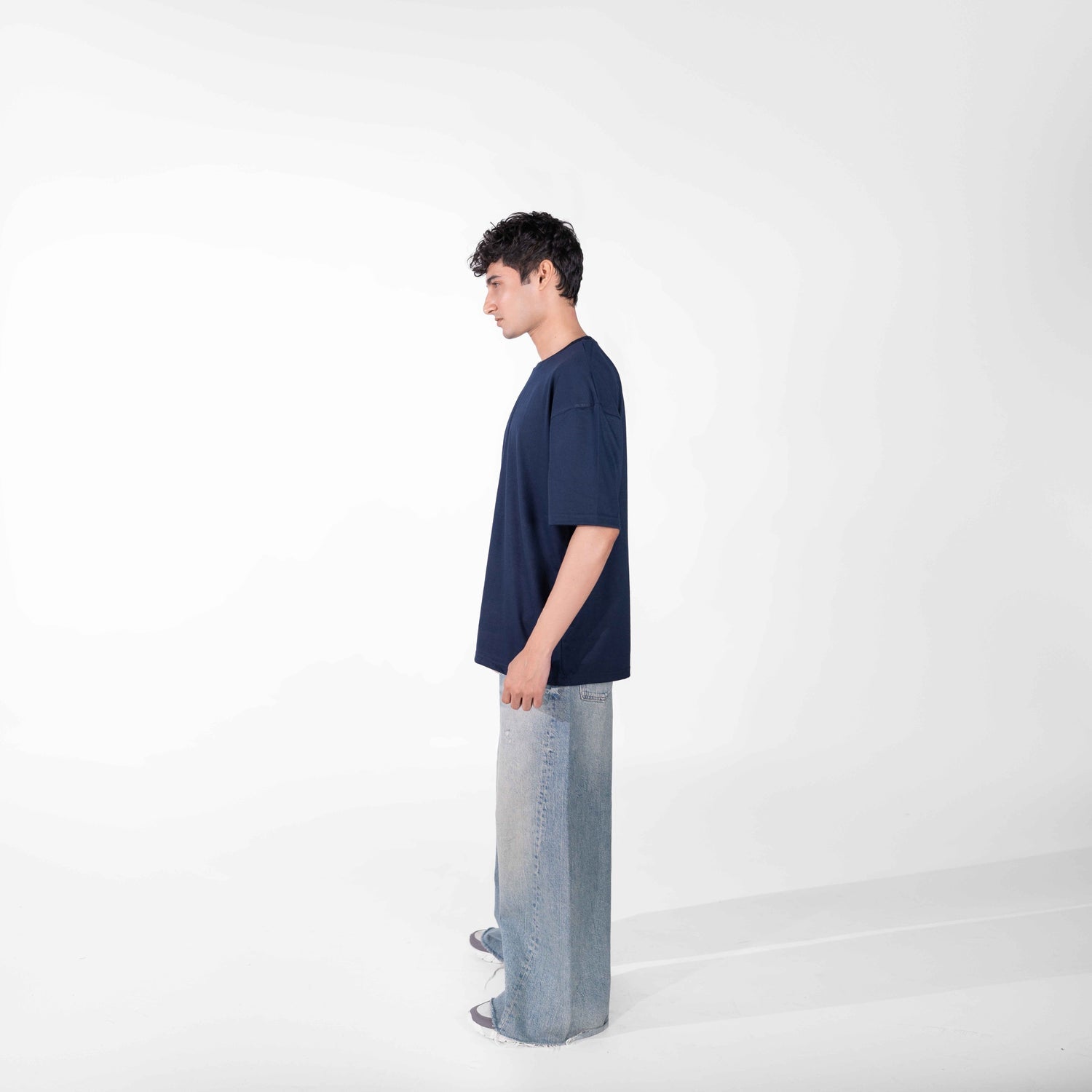 Oversized Navy Blue Tee