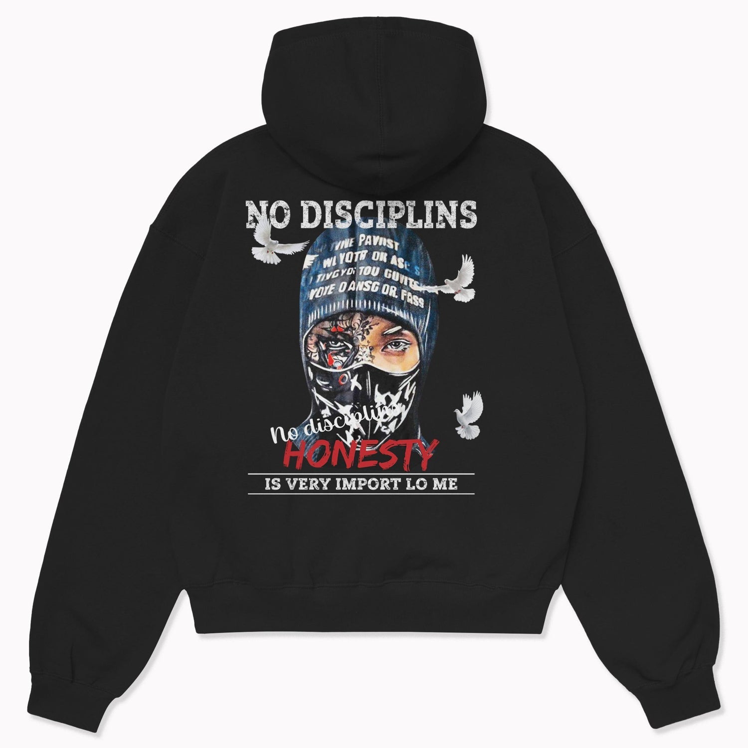 Discipline Oversized Graphic Hoodie