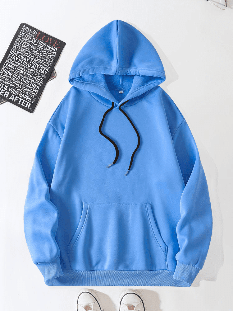 Sapphire Blue Fleece Hoodie