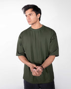 Oversized Olive Tee