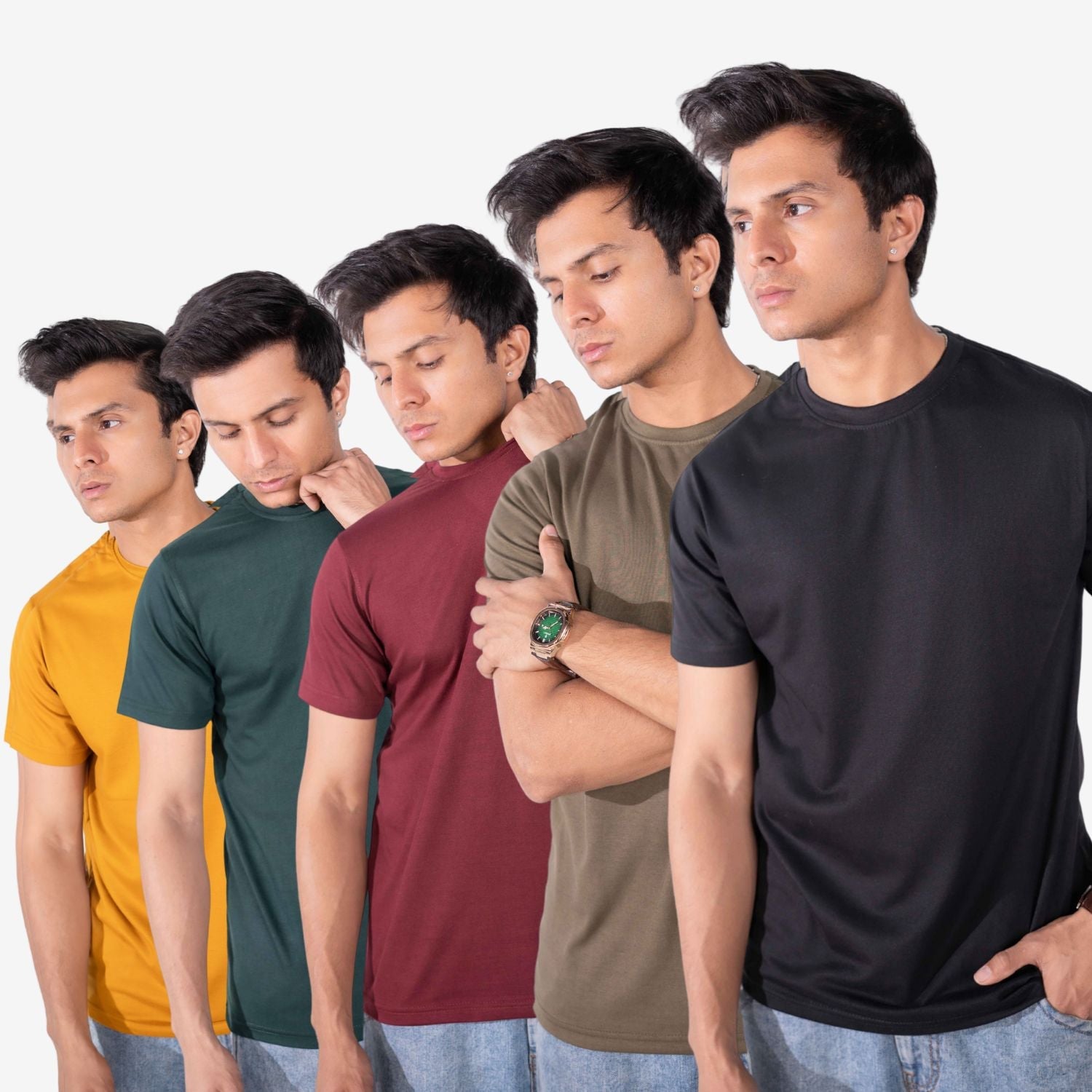 ANY PACK OF 5 BASIC TEES