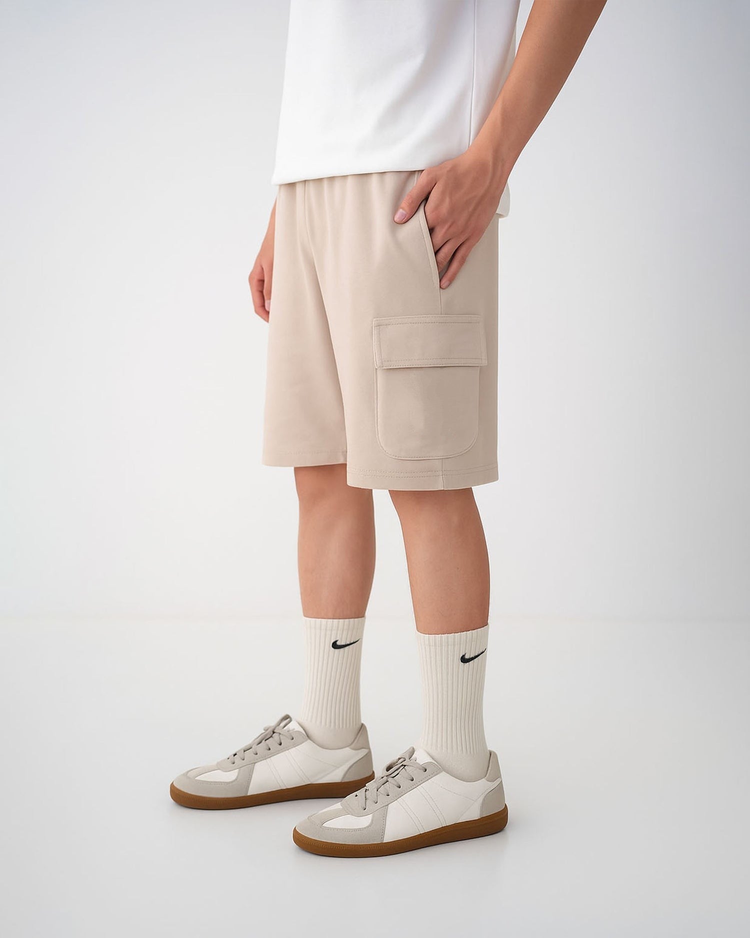 Skin Terry Cargo Shorts