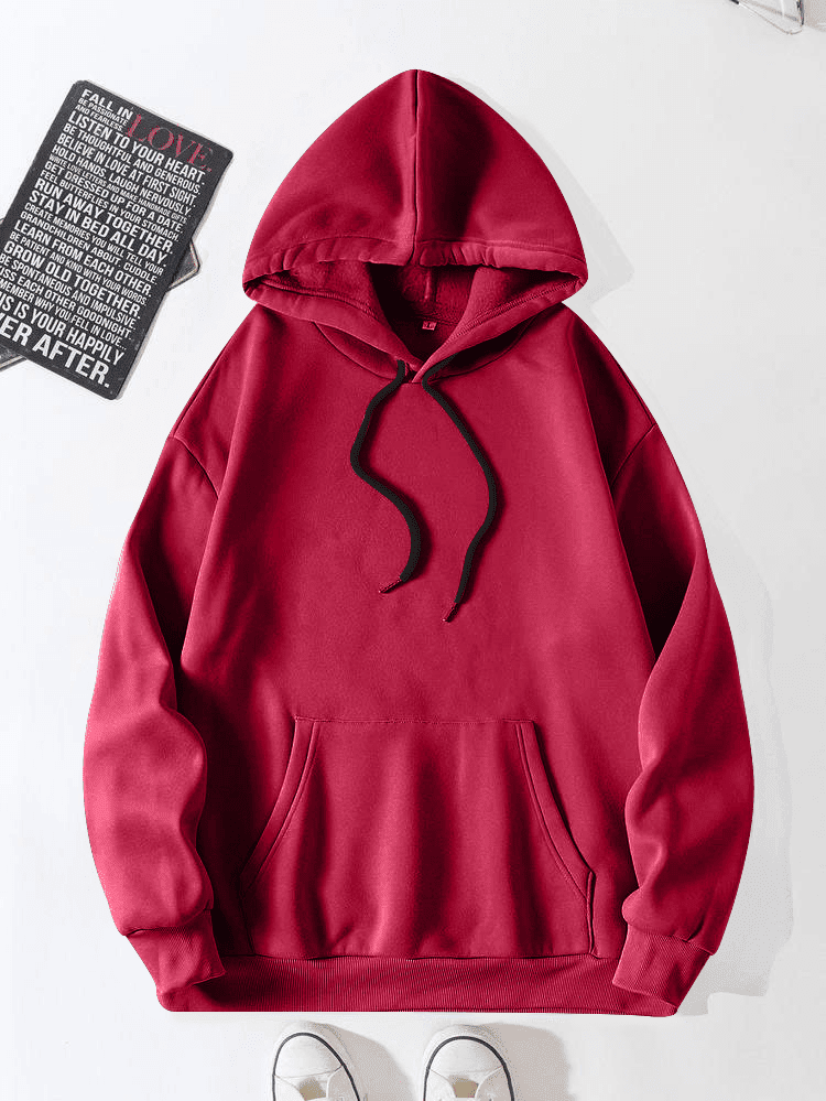 Ruby Red Fleece Hoodie
