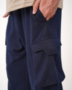 Navy Cargo Baggy Trouser