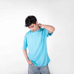 Oversized Sky Blue Tee