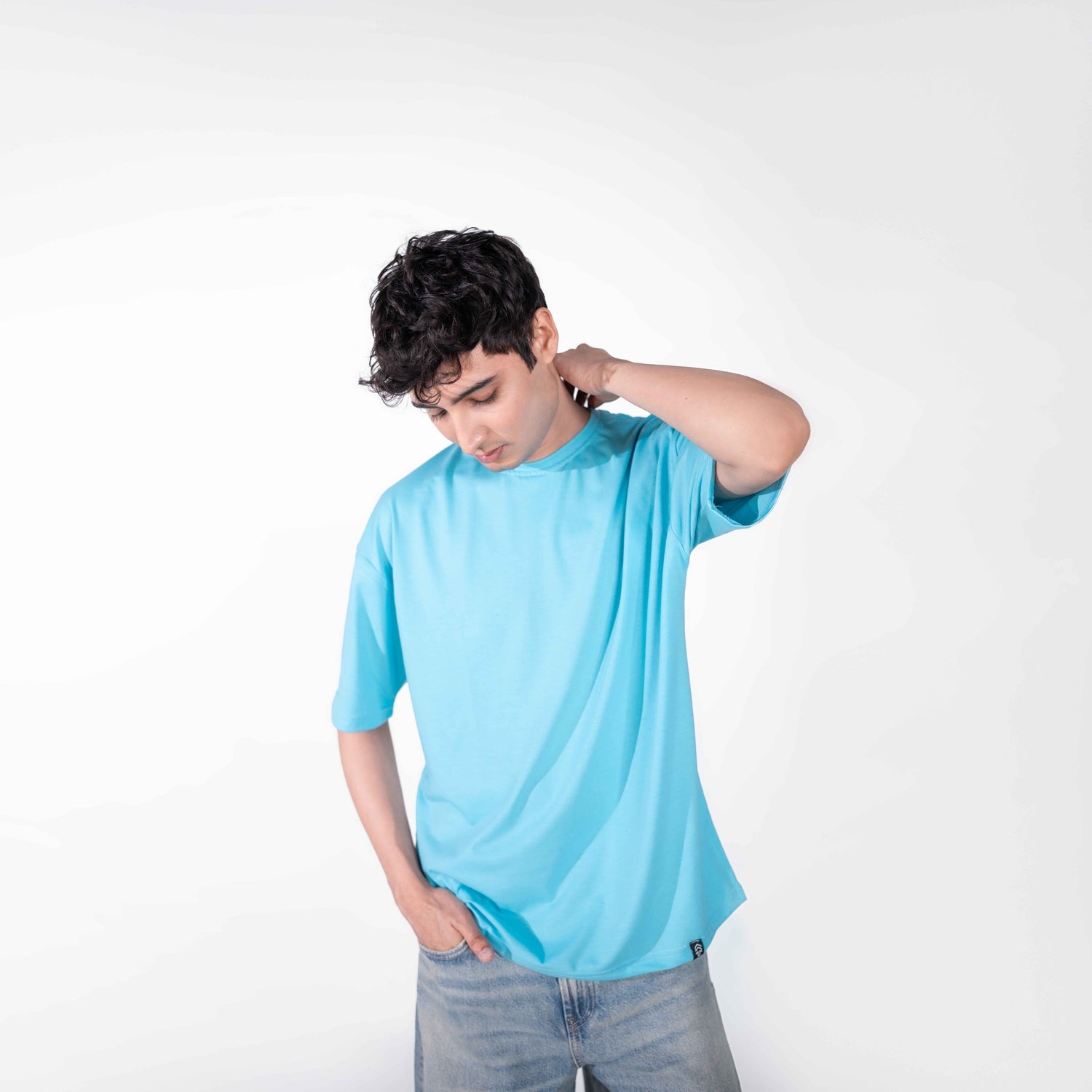 Oversized Sky Blue Tee