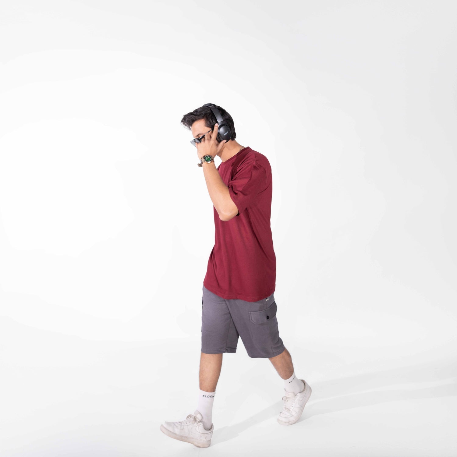 Oversized Maroon Tee