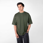 Oversized Olive Tee