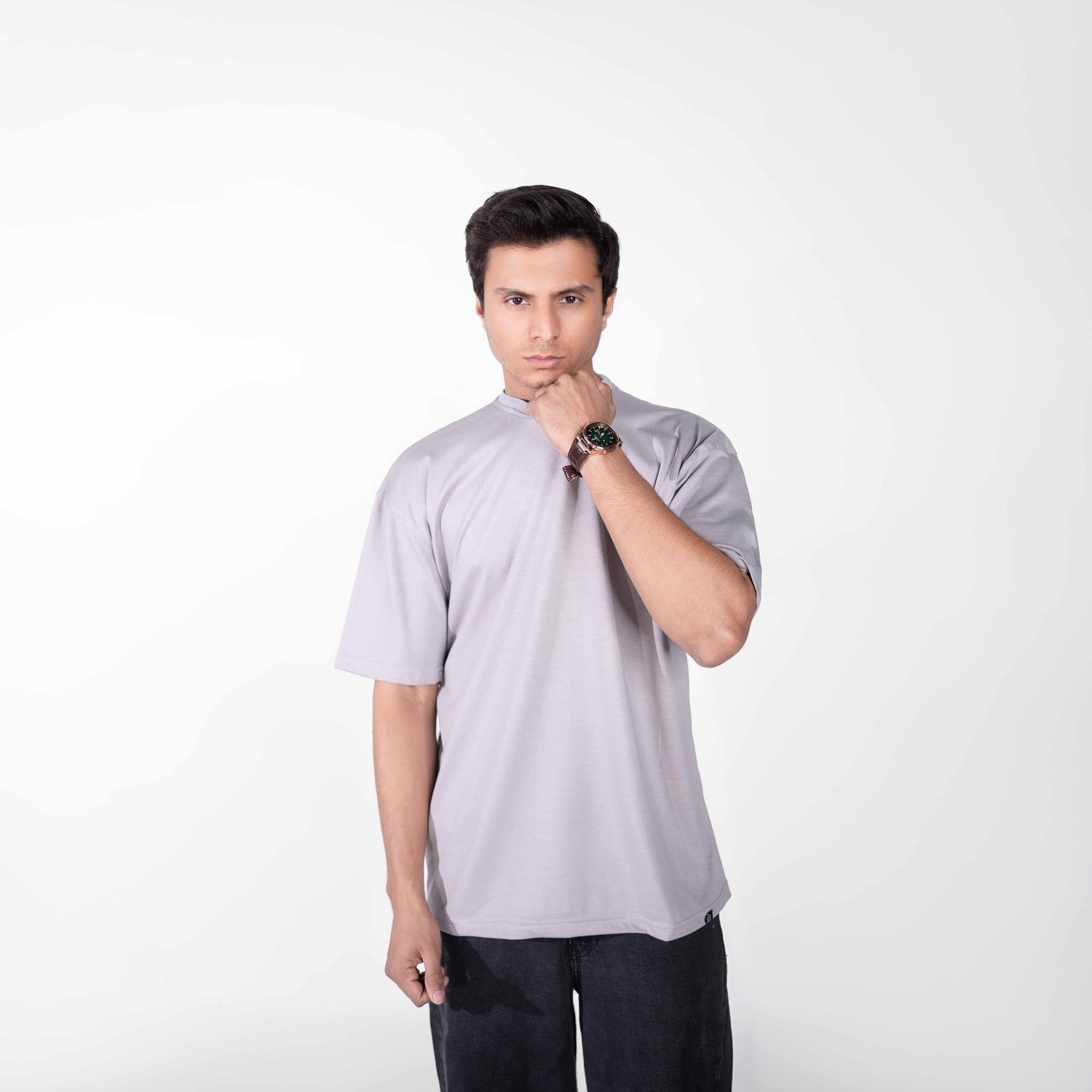 Oversized Steel Grey Tee