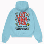 Let Them Talk Oversized Graphic Hoodie