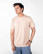 Light Cream Basic Tee